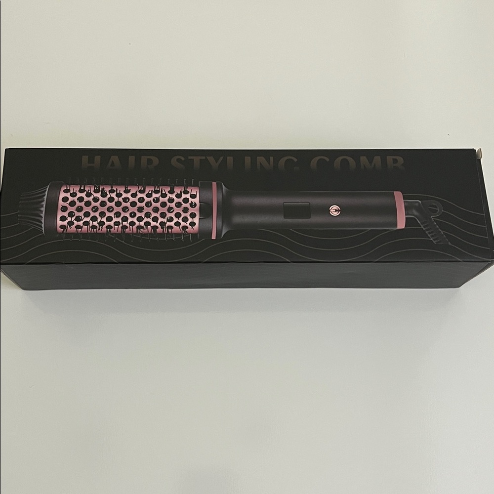 Pink and Black Hair Styling Comb